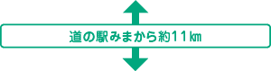 道の駅みまから約11㎞
