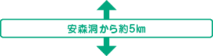安森洞から約5㎞